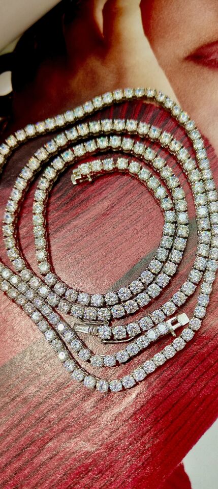 Mozanit Suyolu Kolye 4 mm