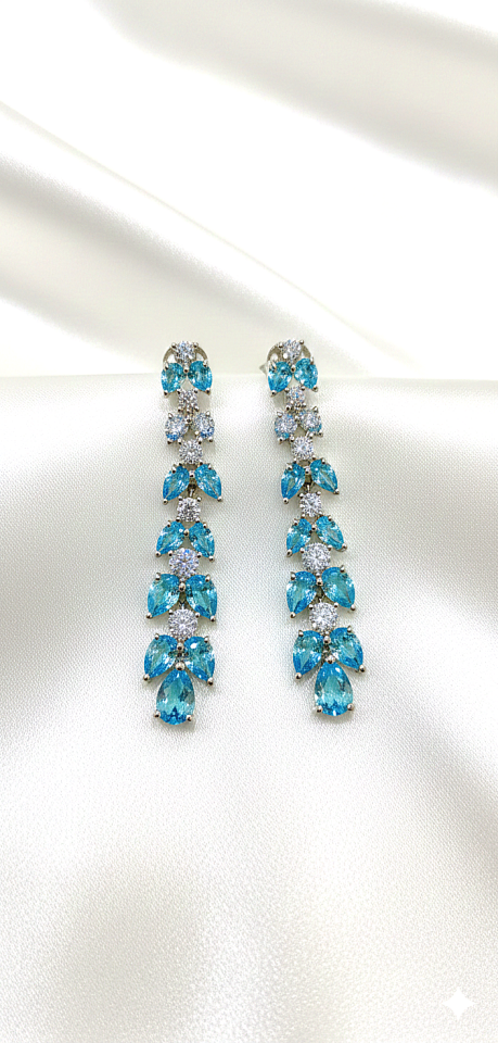 Akuamarin Küpe Salkım