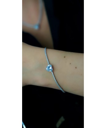 Beyaz Kalp Suyolu Bileklik