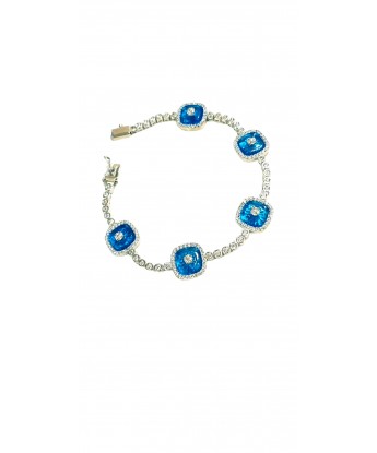 5 Lİ KARE TURKUAZ CAMGÖZ BİLEKLİK 2