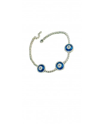 3 LÜ CAMGÖZ BİLEKLİK TURKUAZ ZİNCİRLİ 