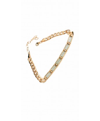 Marka Taşlı Zincir Bileklik