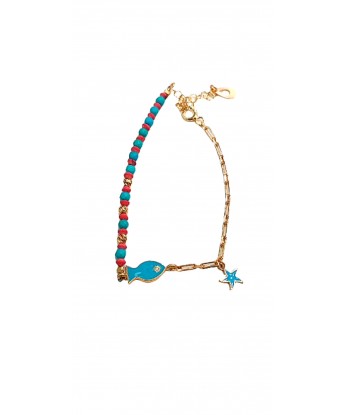 Balık Bileklik Boncuk Mineli 