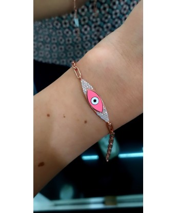 MİNELİ GÖZ BİLEKLİK NEON PEMBE 