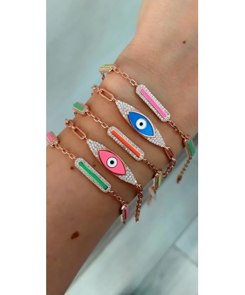 MİNELİ GÖZ BİLEKLİK NEON PEMBE 