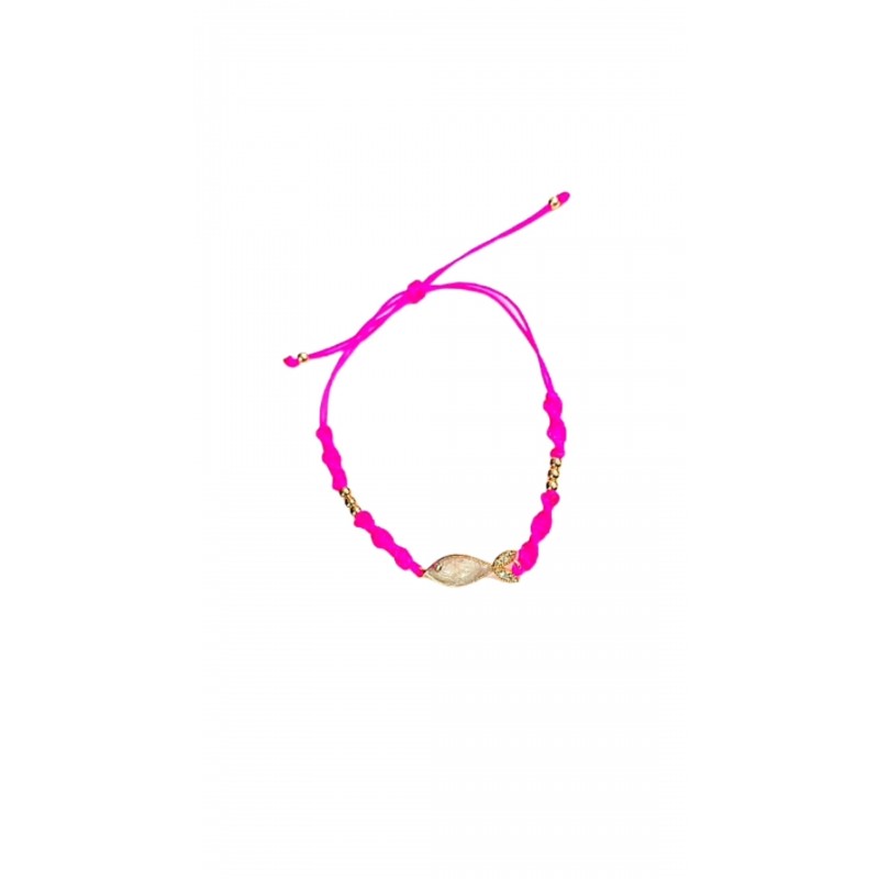 Örgü Balık Bileklik Fuşya 