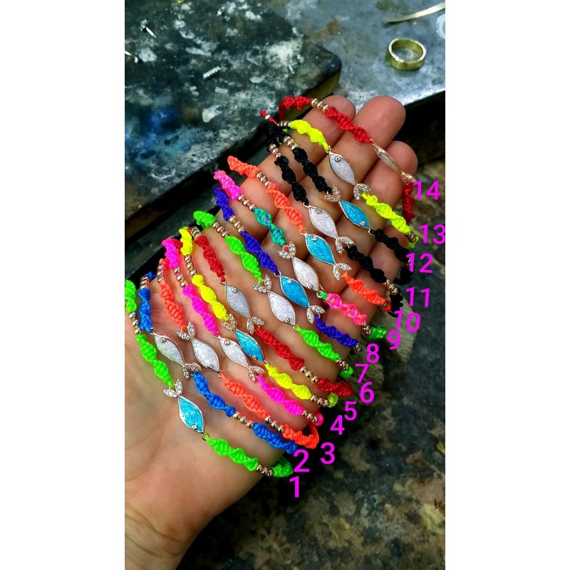 Örgü Balık Bileklik Fuşya 