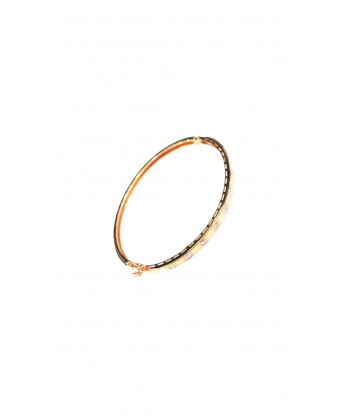 Kelepçe Beyaz Taşlı Rose