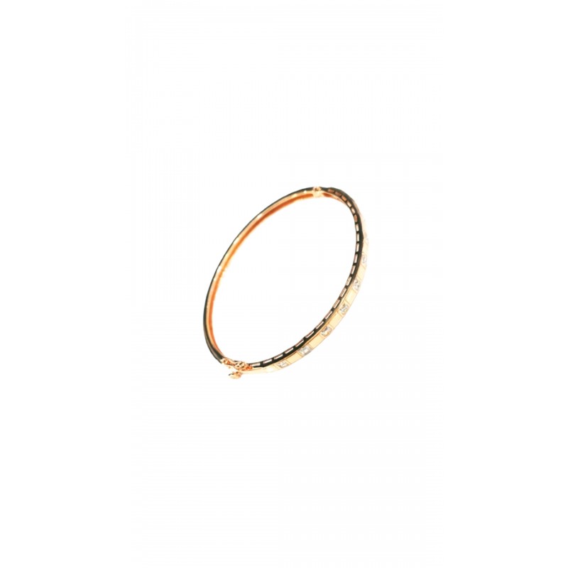 Kelepçe Beyaz Taşlı Rose