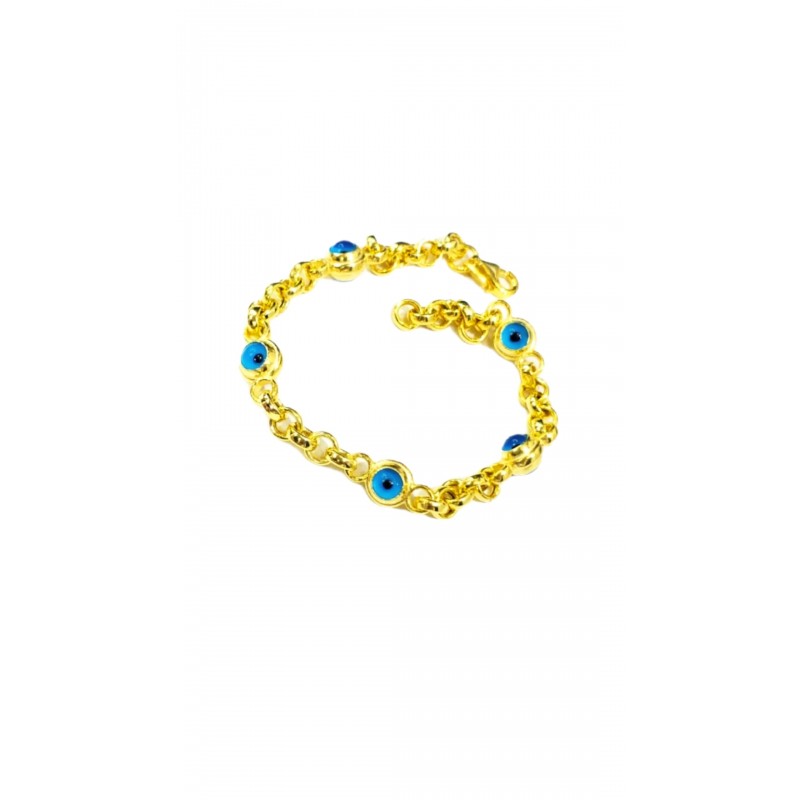 Nazar Boncuklu 5 Gözlü Bileklik
