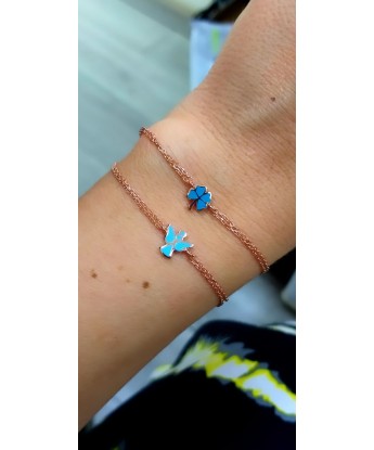 Mineli Yonca Bileklik Mavi