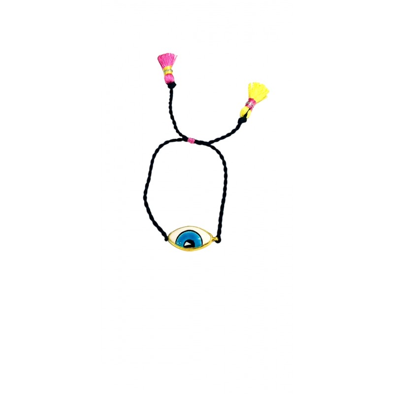 Göz Turkuaz İp Püsküllü Bileklik 