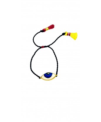Göz Mavi İp Püsküllü Bileklik 