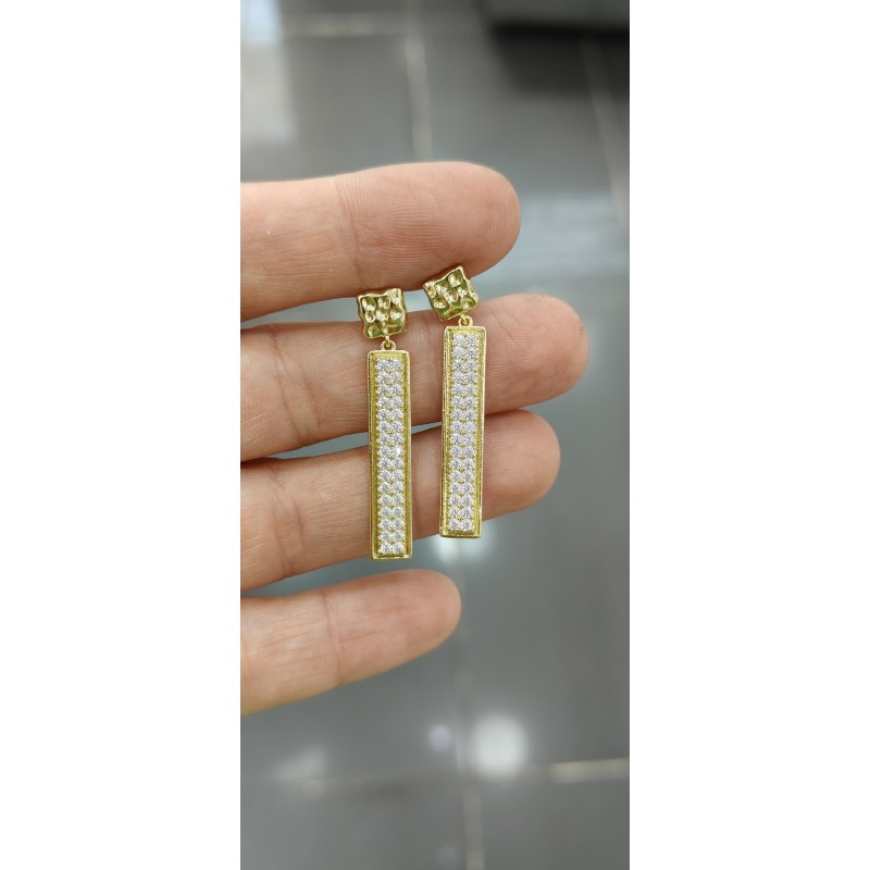 Taşlı Çubuk Küpe Xuping 