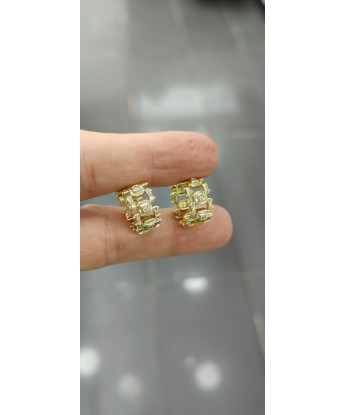 Minimal Kalın Taşlı Küpe Marka Xuping