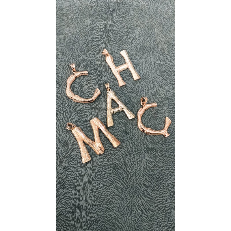 BAMBU HARF KOLYE UCU