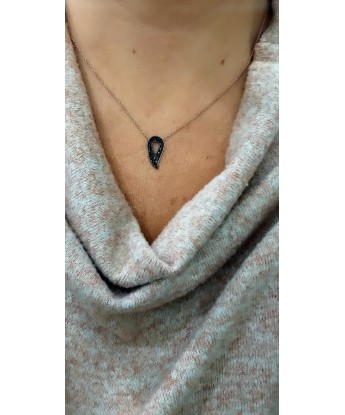 KANAT KOLYE SİYAH TAŞLI 