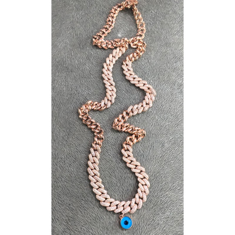 ZİNCİR KOLYE YERLİ ROSE 60 CM 