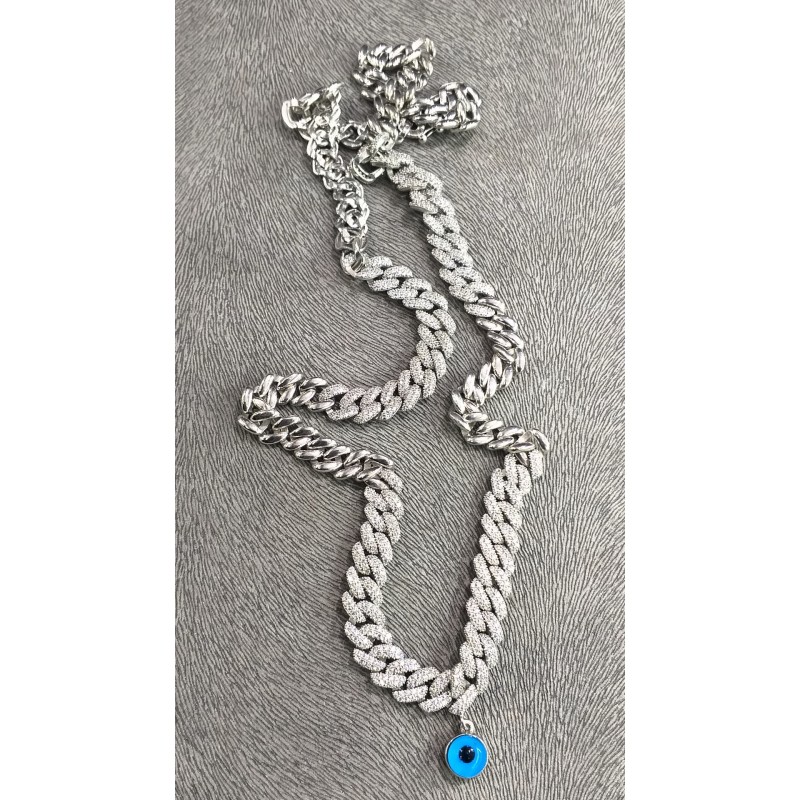 ZİNCİR KOLYE YERLİ BEYAZ 60 CM