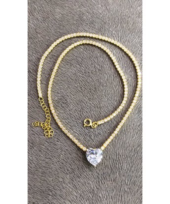 SUYOLU BEYAZ KALP KOLYE