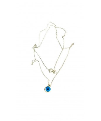 Nazar Boncuklu Beyaz Kolye 