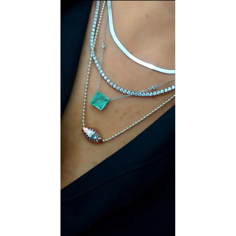 Paraiba Çağla Kolye