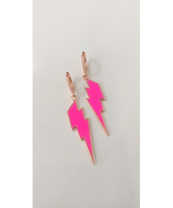 ŞİMŞEK KÜPE NEON PEMBE 