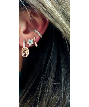 Star Earrings Stone
