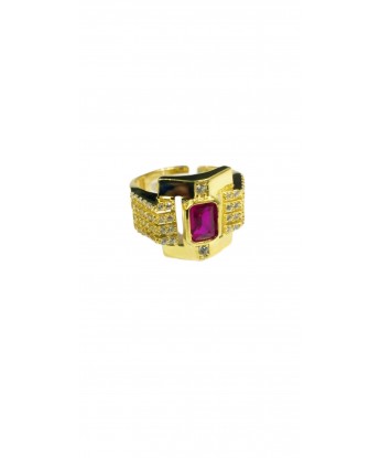 Brand Ruby Stone Ring Gold